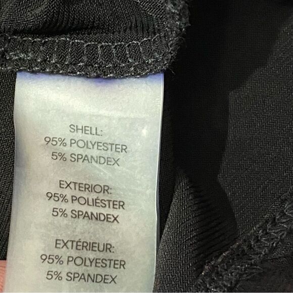 Calvin Klein Black Petal Sleeve Blouse Round Neck With Keyhole Women's Size M/L - Picture 7 of 12